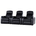 Greenfield - 3 Seater Home Theater With Storage - Black Furniture Max