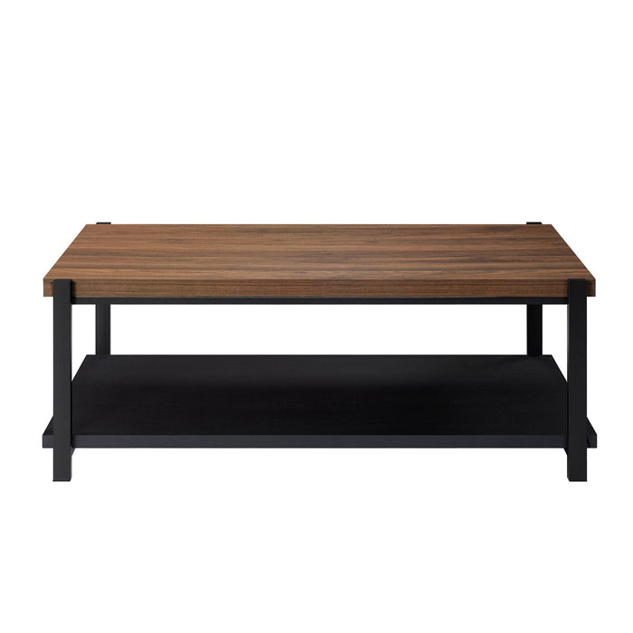 Linea - 3 Piece Occasional Set (1 Coffee & 2 End Tables) - Black / Brown New Classic