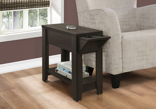 Accent Side Table, Storage, Lamp, Transitional Space-Saving Design 8th Street