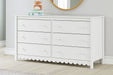 Hallityn - Six Drawer Dresser - White Signature Design by Ashley®