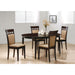 Gianna - 5 Piece Dining Set With Oval Table And Side Chairs - Cappuccino Furniture Max