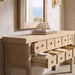 Bellamy Heritage - 11 Drawer Table With Open Base - Brown Jennifer Taylor Home