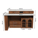 Kitchen Island With Extendable & Rotating Table Home Essentials