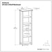 Amherst - 5 Shelf Bookcase, Handcrafted Simpli-Home