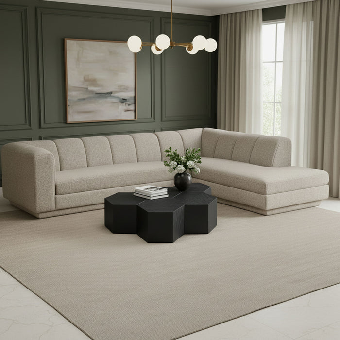 Modari - Sectional - Beige Meridian Furniture