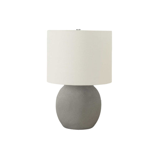 Lighting, Table Lamp, Concrete, Contemporary - Gray / Cream 8th Street