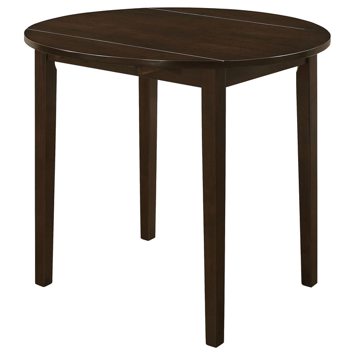3 Piece Dining Set With Drop Leaf Table And Upholstered Chairs Furniture Max