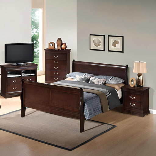 Louis Phillipe - Panel Sleigh Bed Glory Furniture