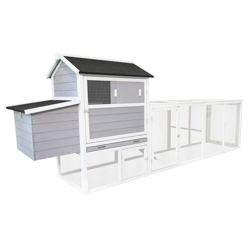 Large Outdoor Hen House With Run And Nesting Box Poultry Cage Daily Nest