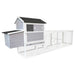 Large Outdoor Hen House With Run And Nesting Box Poultry Cage Daily Nest