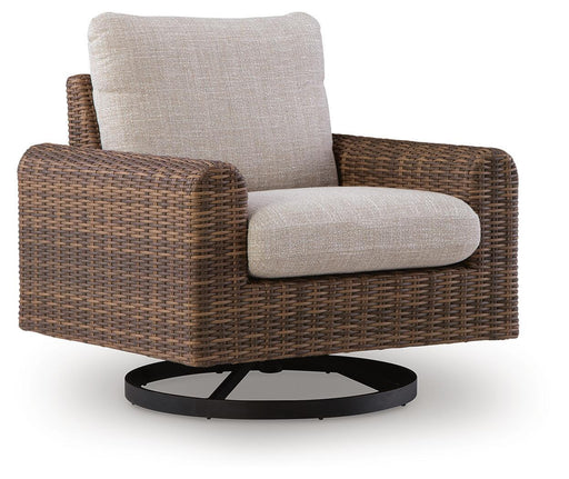 Dolan Creek - Swivel Lounge With Cushion - Gray / Brown Signature Design by Ashley®