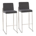 Fuji - Contemporary And Modern Elegance High Back Barstool Lumi Source