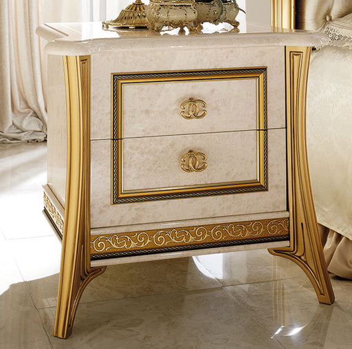 Melodia - Nightstand - Beige / Gold Arredoclassic Italy