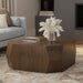 Eisley - Coffee Table With Geometric Design, - Walnut Simpli-Home