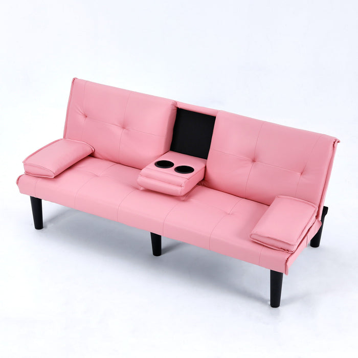 Sofa Bed With Foldable Design And Cup Holder Home Essentials