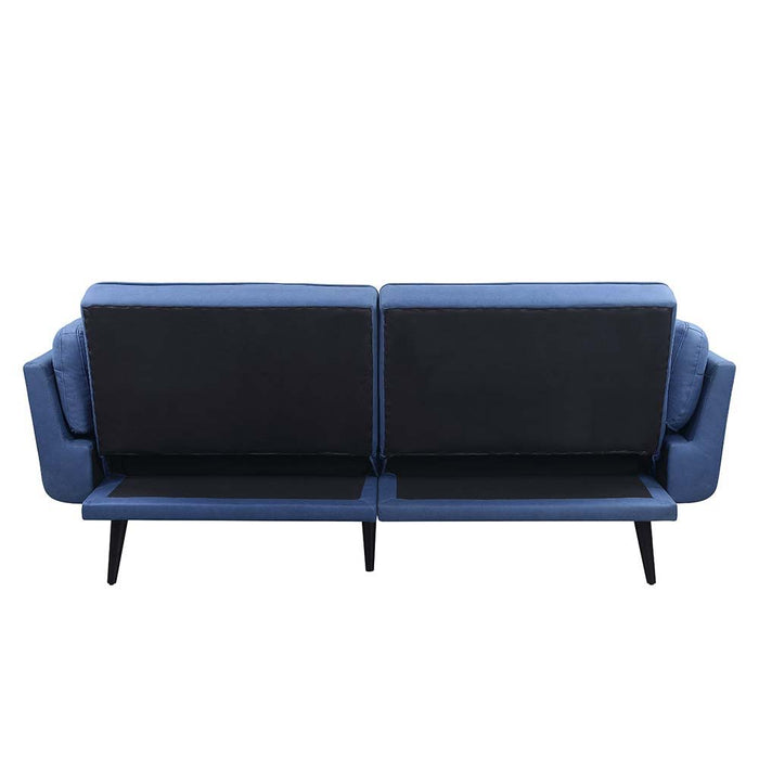 Nafisa - Adjustable Sofa & Ottoman - Blue Fabric ACME