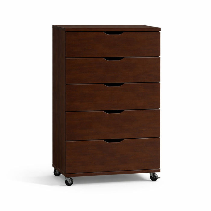 Modern 5 Drawer Dresser With Wheels Home Essentials