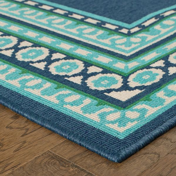 2' X 3' Indoor Outdoor Area Rug - Blue