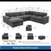 Modular Sectional Sofa, Reversible Set Home Essentials