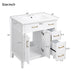 Modern Bathroom Vanity With Sink, Storage Cabinet, Soft Close Doors, Deep & Standard Drawers Hearth and Haven