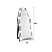 Noralie - Hollywood Floor Mirror - Mirrored & Faux Diamonds ACME