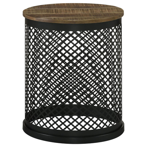 Drum Base Accent Table - Brown Furniture Max