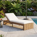 Adjustable Outdoor Chaise Lounge Patio Recliner With Removable Cushion Hearth and Haven