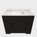 Bathroom Vanity Set, Fluted Cabinet, Soft Close Doors & Drawers, 3 Faucet Holes - Black Home Essentials