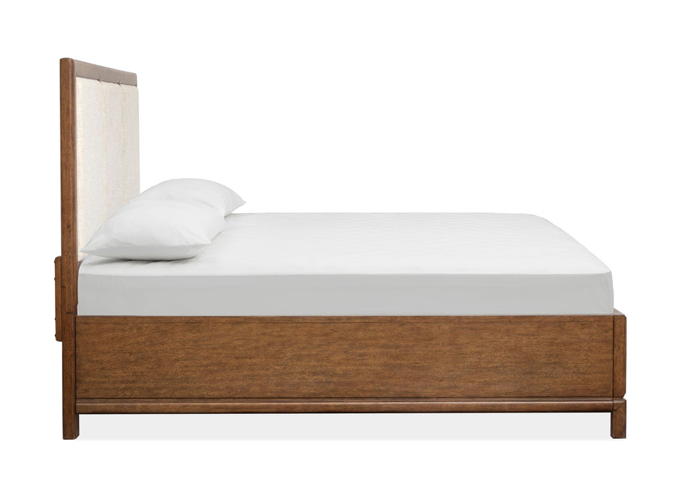 Ridgefield - Complete Panel Storage Bed With Upholstered Headboard Magnussen Furniture