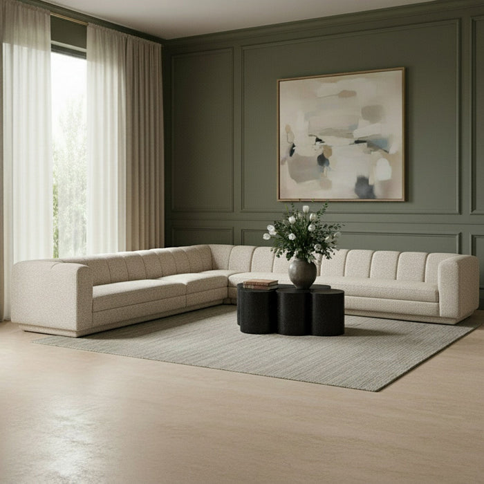 Modari - Sectional - Beige Meridian Furniture