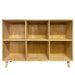 6 Cube Storage Shelf, Freestanding Open Bookcase With Legs Cubby Organizer For Living Room - Natural Wood Home Essentials
