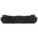 Lucifer - Sectional Sofa With 3 Pillows - Black Shimmer Chenille ACME