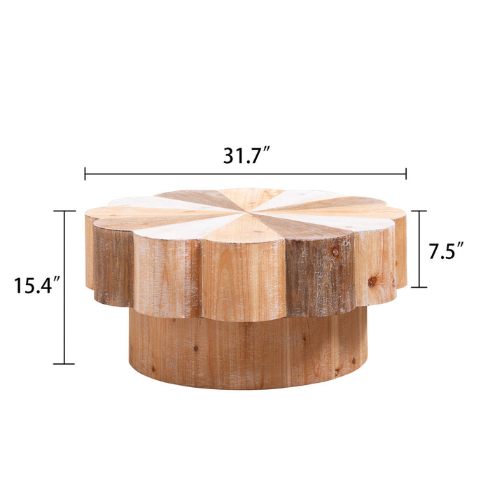 Flower Shaped Coffee Center Table For Living Room - Multicolor Home Essentials