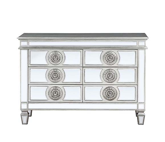 Varian - 34" Server - Mirrored & Antique Platinum ACME