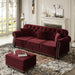 Upholstered Sofa Set With Nailhead Trim And Rolled Armrests, Includes Pillows Home Essentials