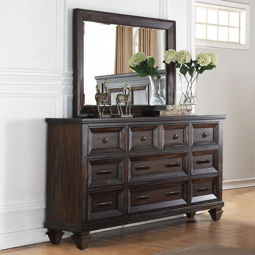Sevilla  - Dresser & Mirror - Dark Brown New Classic