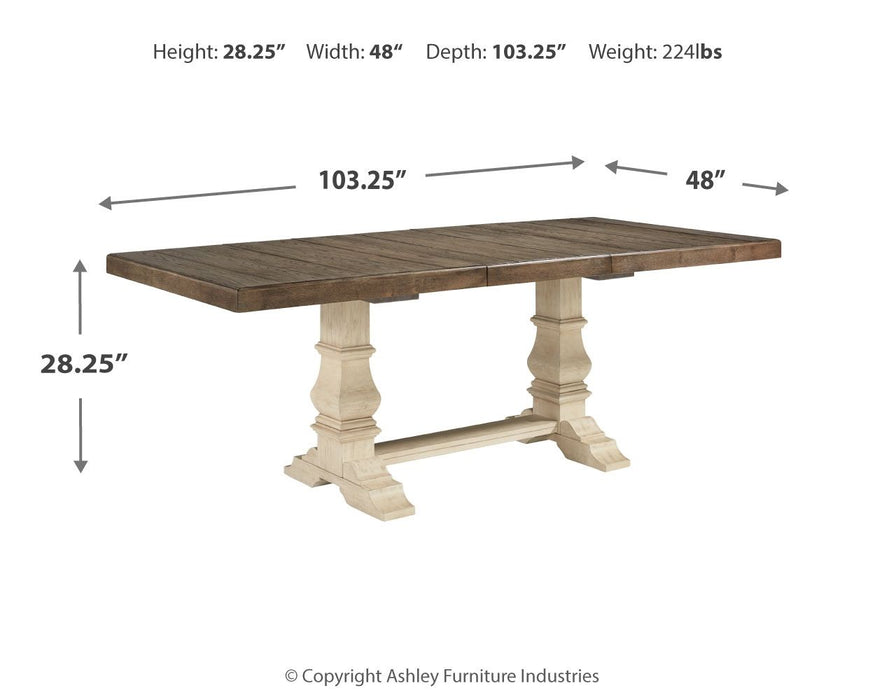 Bolanburg - Extension Dining Table - Brown / Beige Signature Design by Ashley®