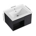 Wall Mounted Floating Bathroom Vanity With Open Shelf & Soft Close Door Home Essentials