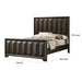 3 Piece Bedroom Set With Faceted Panels Bed And 2 Nightstands Home Essentials