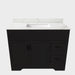 Bathroom Vanity Set, Fluted Cabinet, Soft Close Doors, Single Faucet Hole, Sink Included - Black Home Essentials
