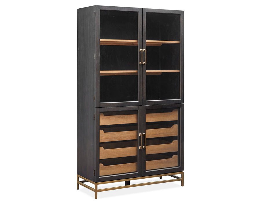 Lindon - Two Tone Dining Cabinet - Dark Brown Magnussen Furniture