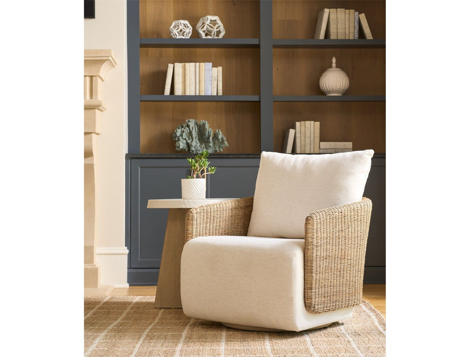 Enzo - Swivel Chair - Beige / Light Brown Universal Furniture
