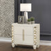 Cinderella - Nightstand With LED Accents And 2 Storage Drawers - Beige Matrix Furniture Group