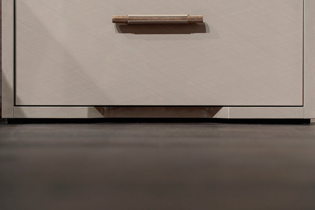Nora - Nightstand - Beige / Light Brown Status Italy