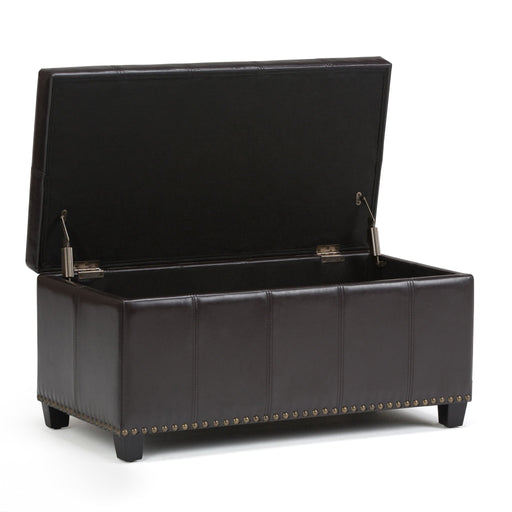 Amelia - Transitional Storage Ottoman Bench Simpli-Home