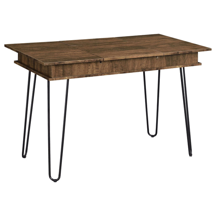 Writing Desk With 4 Hidden Storages - Brown Furniture Max