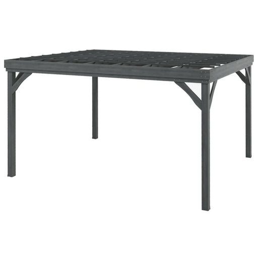 Patio Grape Vine Gazebo Outdoor Pergola With Open Roof For Climbing Plants - Gray Home Essentials