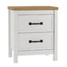 Kerisden - Two Drawer Night Stand - White / Brown Signature Design by Ashley®