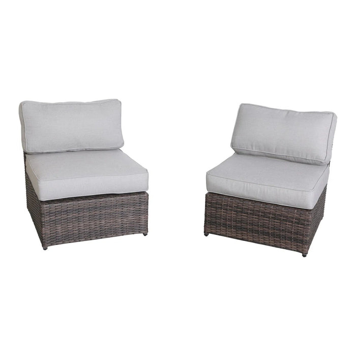 Handcrafted 4 Person Outdoor Seating Group With Plush Cushions - Espresso LSI Patio Furniture