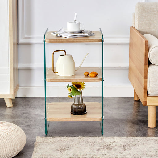 Modern 3 Layer Bedside Cabinet With Storage Function Home Essentials